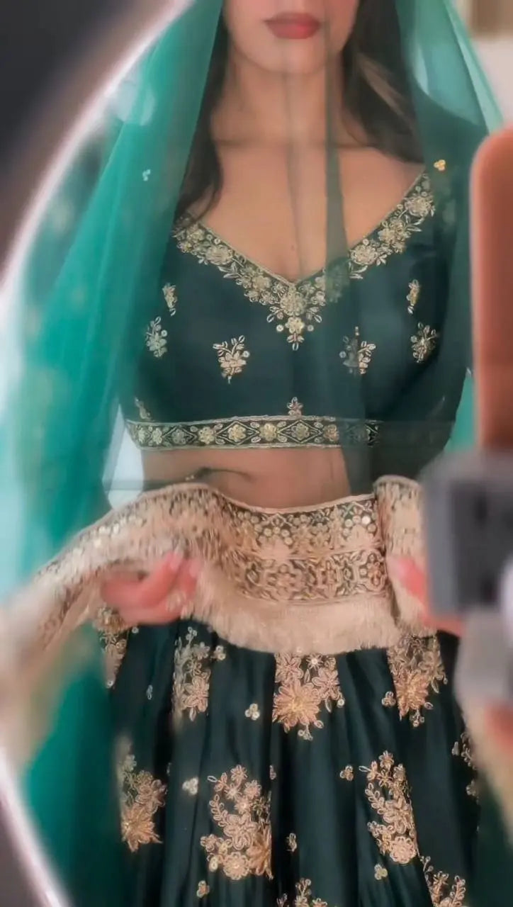 Elegant Japan Jastin Thread & Sequin Work Lehenga Set YNF