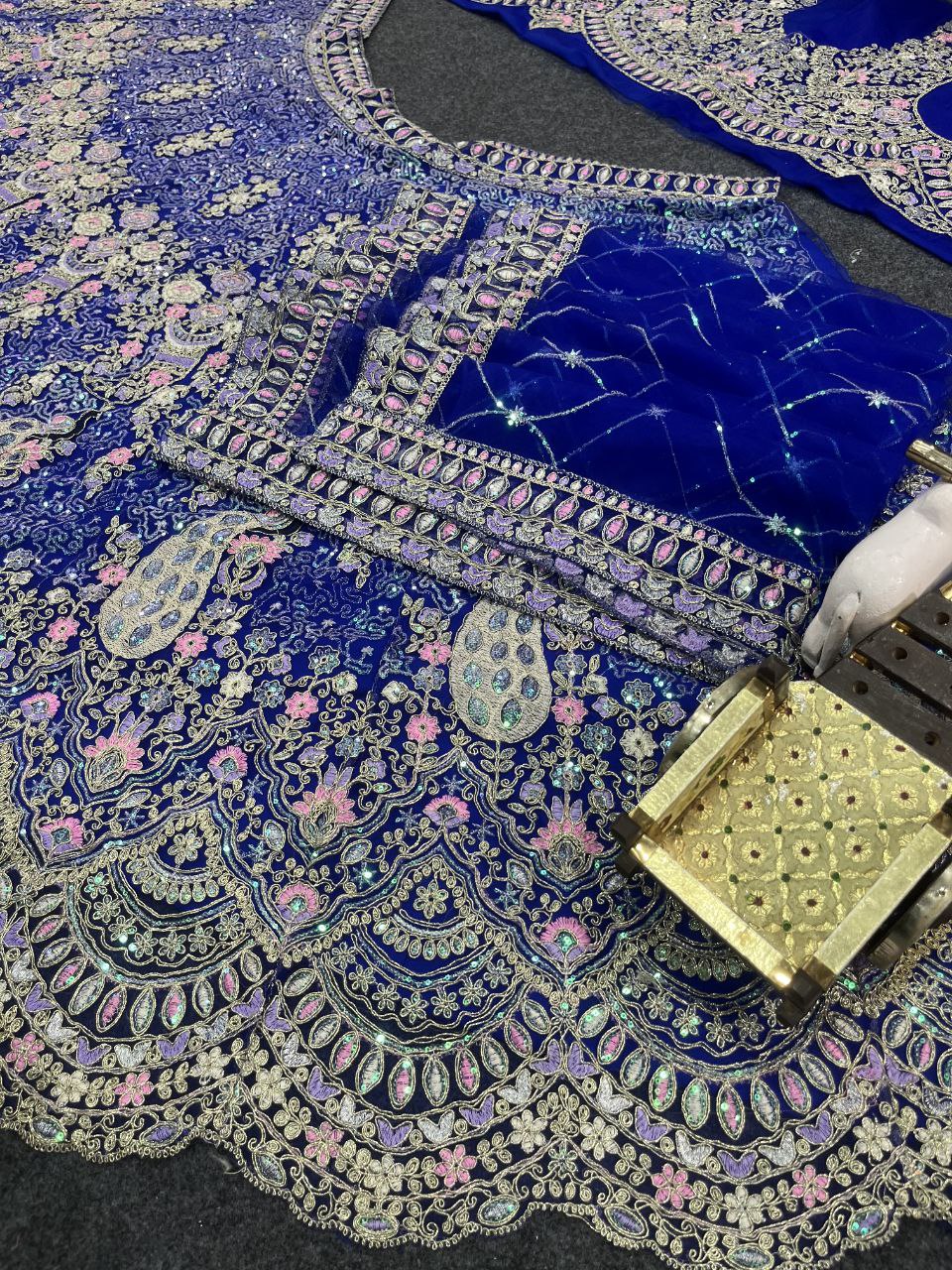 Elegant Soft Butterfly Net Lehenga Set with Coding Sequin Work | Semi-Stitched Bridal & Partywear YNF