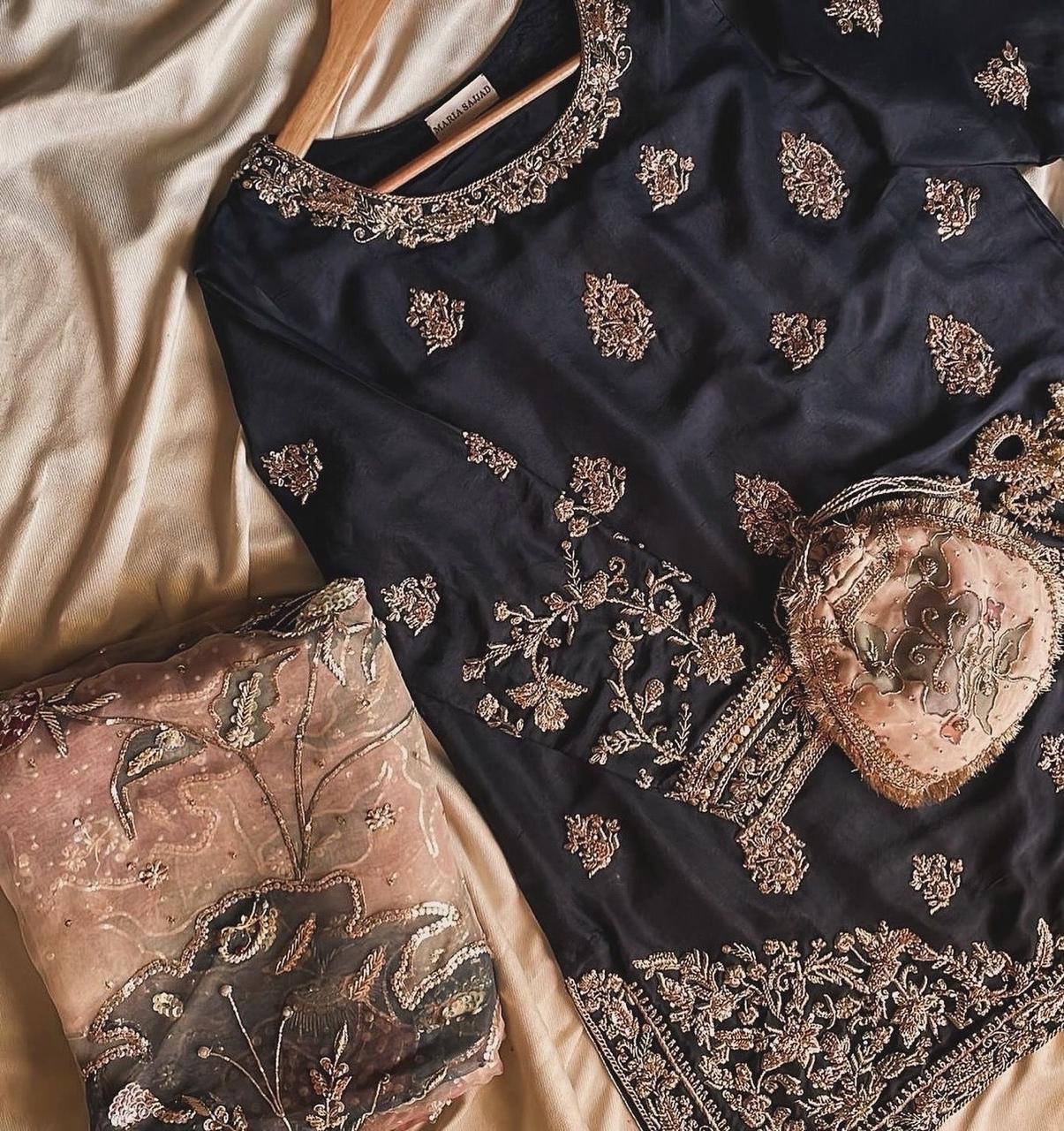Chinon Sharara Suit Set with Sequin Embroidery & Organza Dupatta | Elegant Festive Wear 💫 YNF