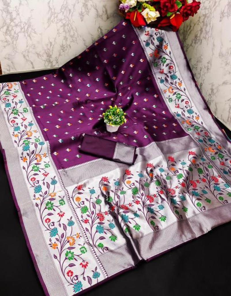 Elegant Banarasi Soft Silk Saree with Luster & Golden Zari Weaving | 5.5 Meters Length | 10 Colors Available YNF
