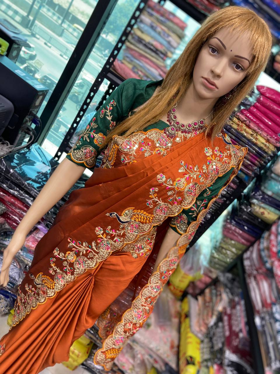 Grace the Wedding Season in Style with this Premium Soft Rangoli Silk Saree – A True Statement of Elegance. YNF