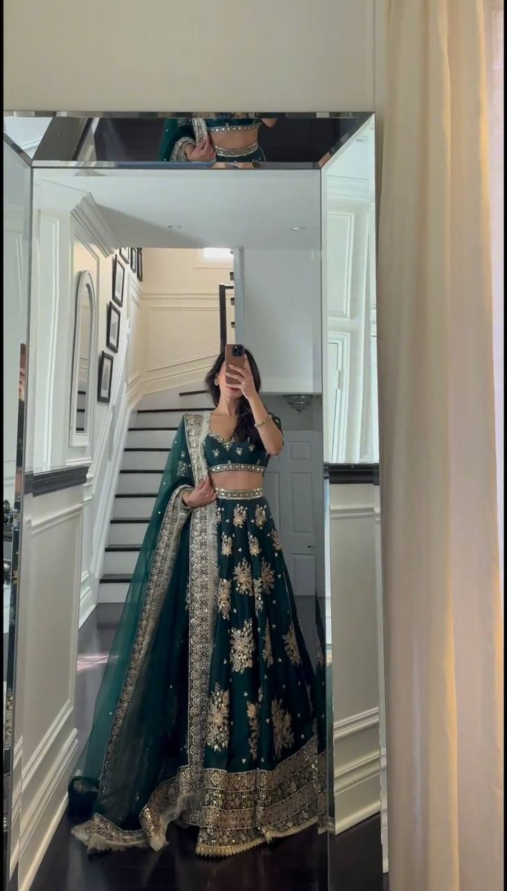 Elegant Japan Jastin Thread & Sequin Work Lehenga Set YNF