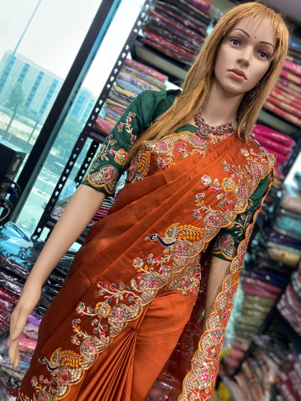 Grace the Wedding Season in Style with this Premium Soft Rangoli Silk Saree – A True Statement of Elegance. YNF