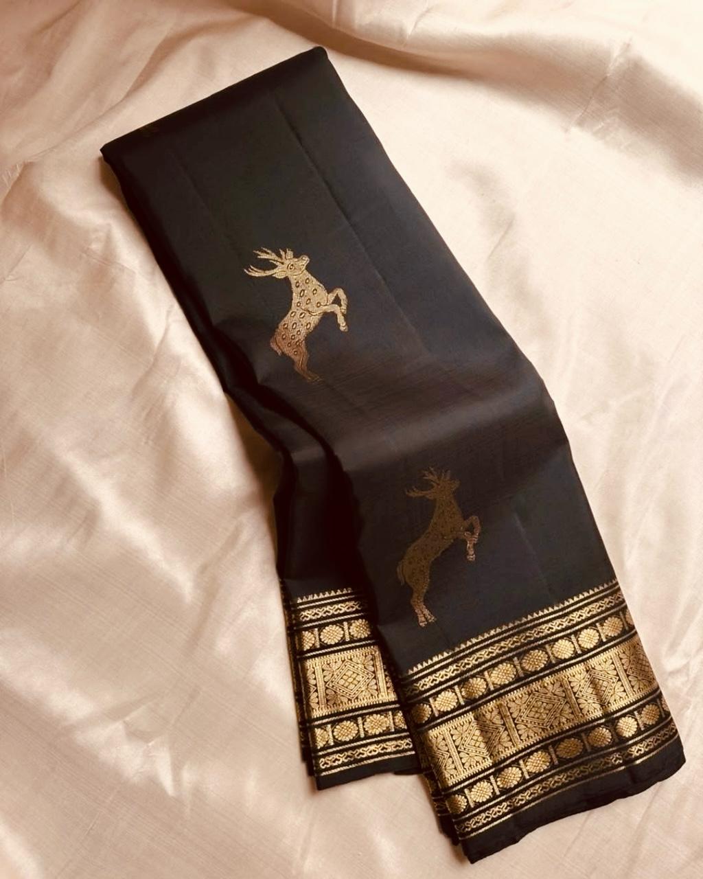 Premium Banarasi Soft Silk Saree with Rich Gold Zari Weaving | Elegant Traditional Wear YNF