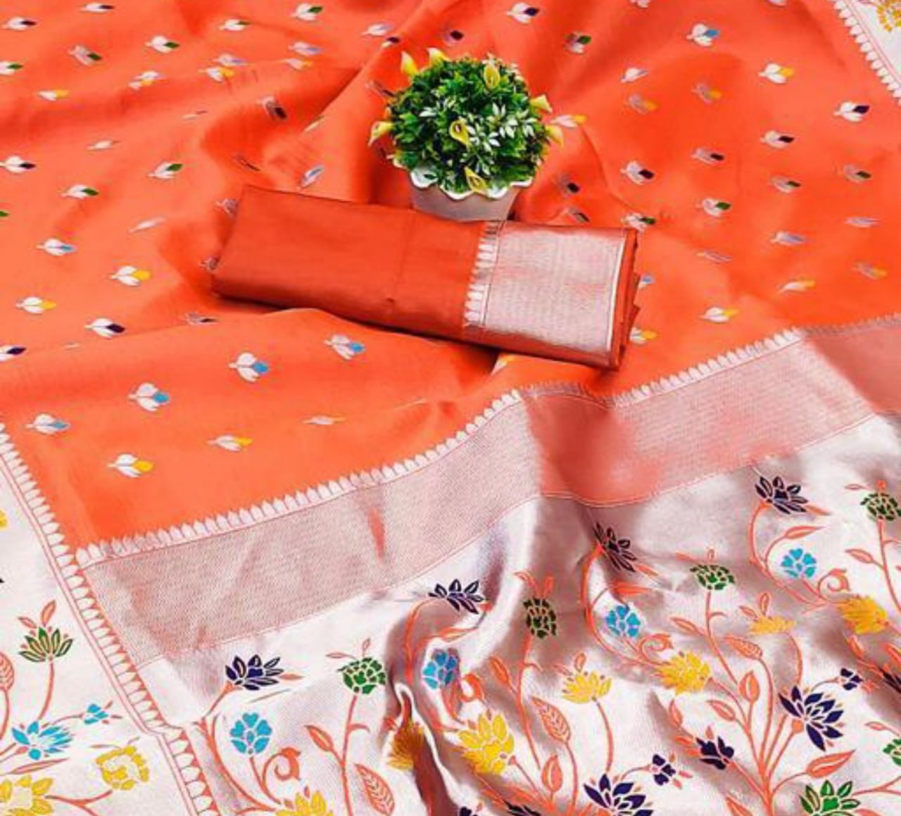 Elegant Banarasi Soft Silk Saree with Luster & Golden Zari Weaving | 5.5 Meters Length | 10 Colors Available YNF