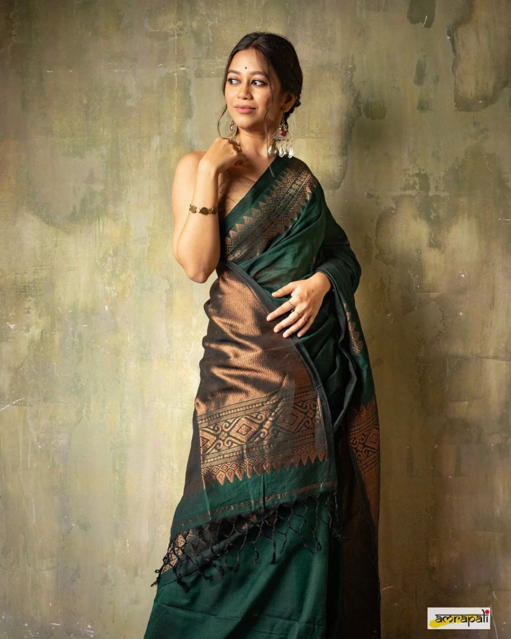 Elegant Sky Blue Banarasi Soft Silk Saree with Copper Zari & Colorful Print | 5.5 M Length | 5 Color Options | Lightweight & Graceful Drape YNF