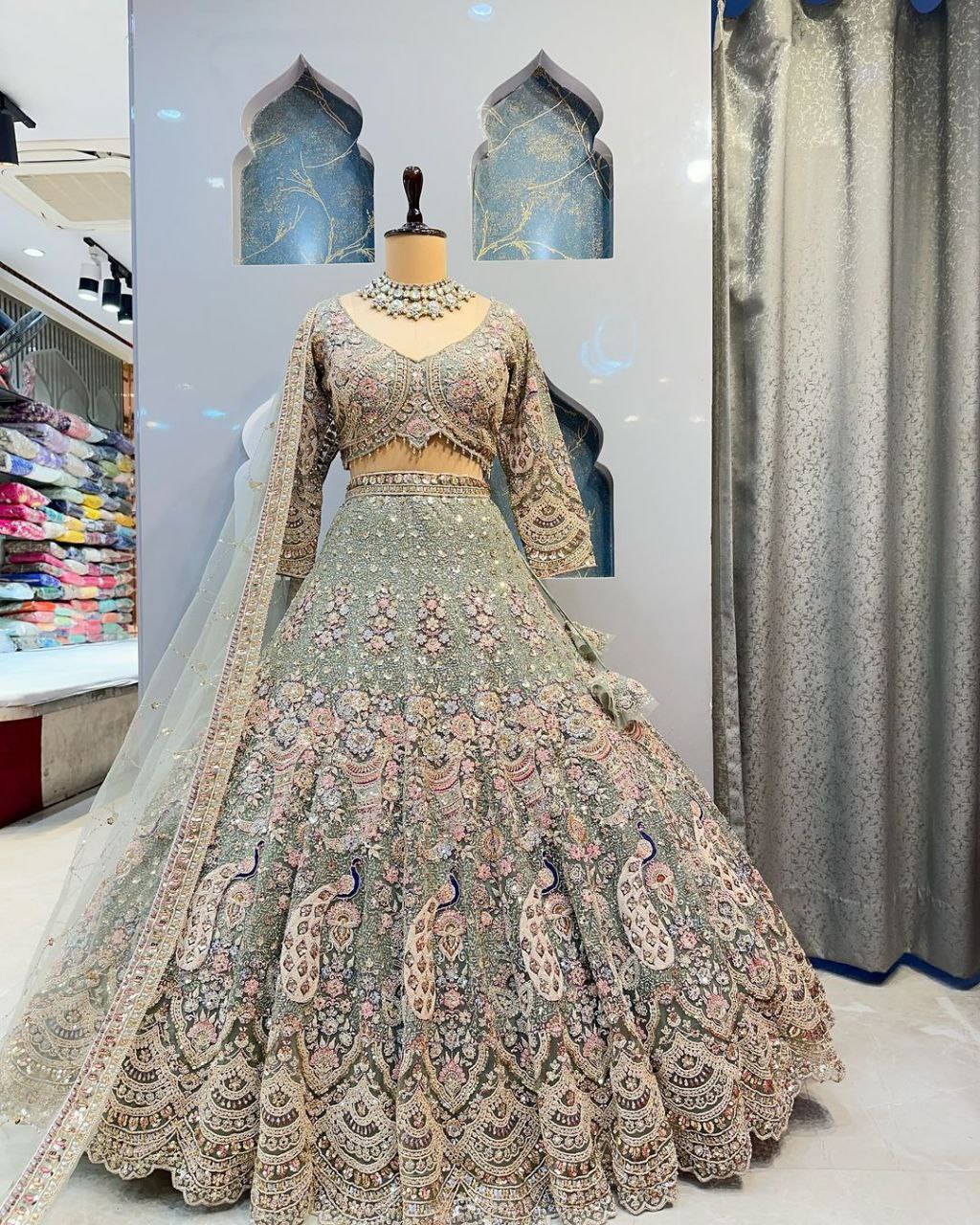 Elegant Soft Butterfly Net Lehenga Set with Coding Sequin Work | Semi-Stitched Bridal & Partywear YNF