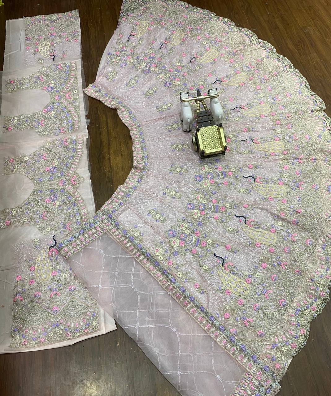 Elegant Soft Butterfly Net Lehenga Set with Coding Sequin Work | Semi-Stitched Bridal & Partywear YNF