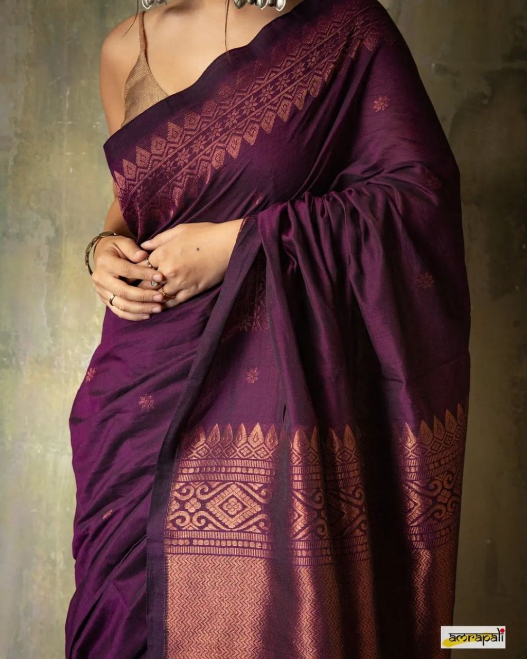Elegant Sky Blue Banarasi Soft Silk Saree with Copper Zari & Colorful Print | 5.5 M Length | 5 Color Options | Lightweight & Graceful Drape YNF