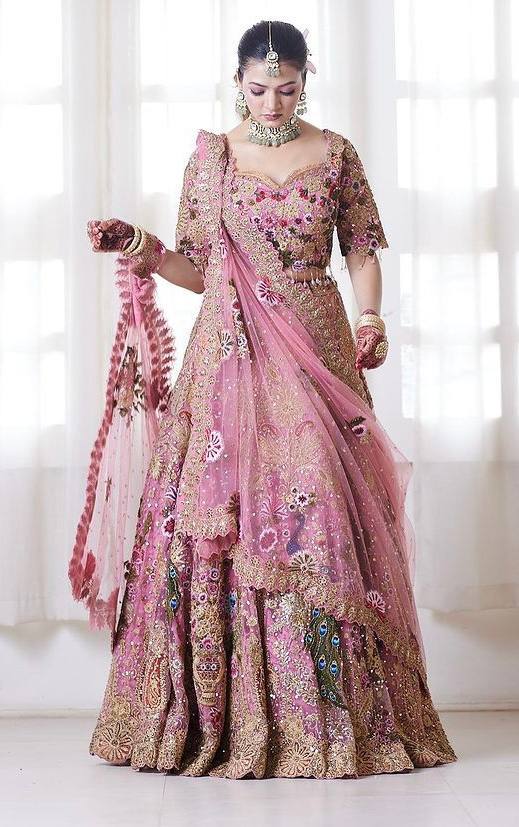 Elegant Fox Georgette Lehenga Set with Sequin Embroidery | Semi-Stitched with Dupatta & Blouse YNF