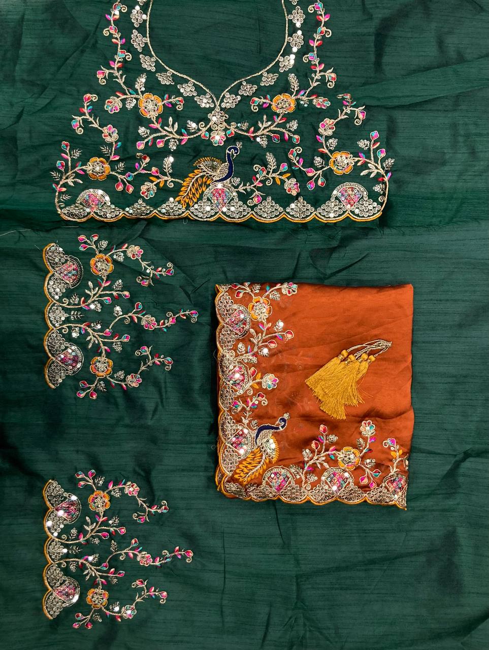 Grace the Wedding Season in Style with this Premium Soft Rangoli Silk Saree – A True Statement of Elegance. YNF