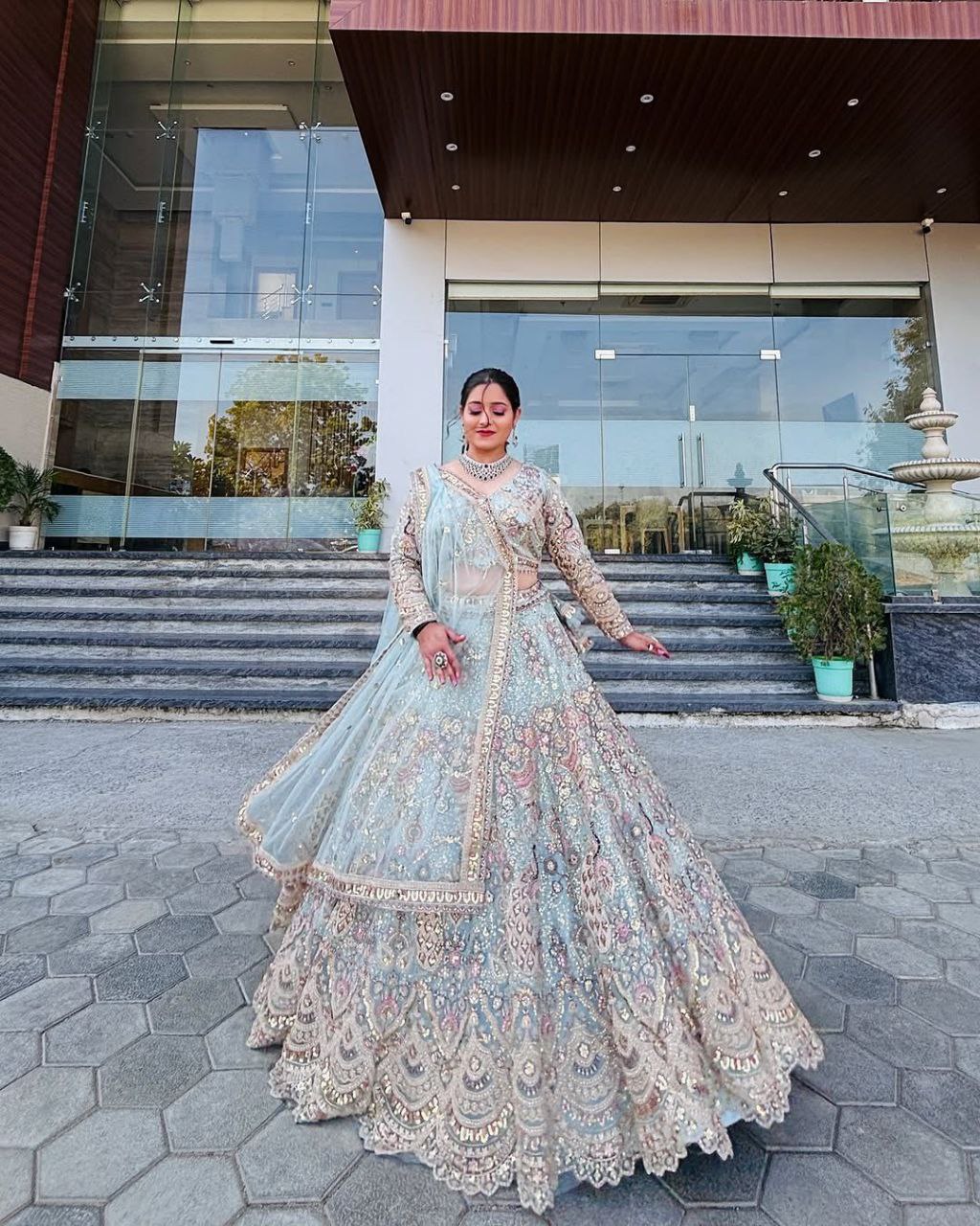 Elegant Soft Butterfly Net Lehenga Set with Coding Sequin Work | Semi-Stitched Bridal & Partywear YNF