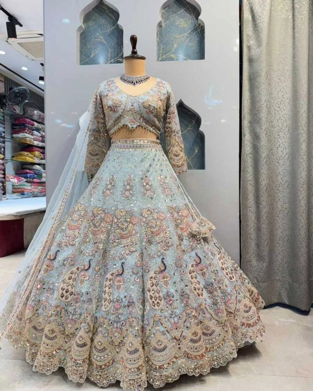 Elegant Soft Butterfly Net Lehenga Set with Coding Sequin Work | Semi-Stitched Bridal & Partywear YNF