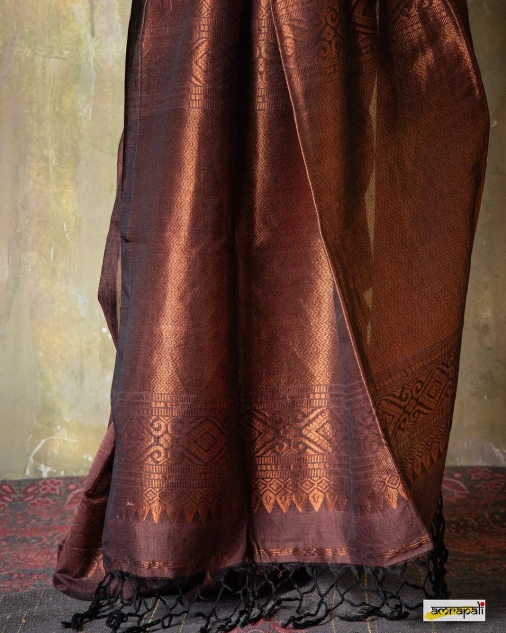 Elegant Sky Blue Banarasi Soft Silk Saree with Copper Zari & Colorful Print | 5.5 M Length | 5 Color Options | Lightweight & Graceful Drape YNF