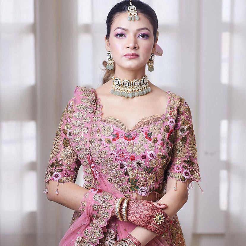 Elegant Fox Georgette Lehenga Set with Sequin Embroidery | Semi-Stitched with Dupatta & Blouse YNF