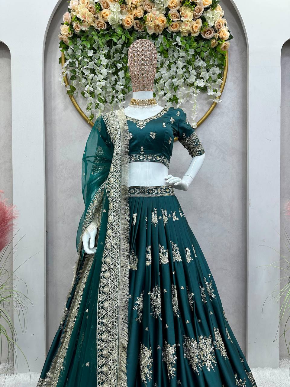 Elegant Japan Jastin Thread & Sequin Work Lehenga Set YNF