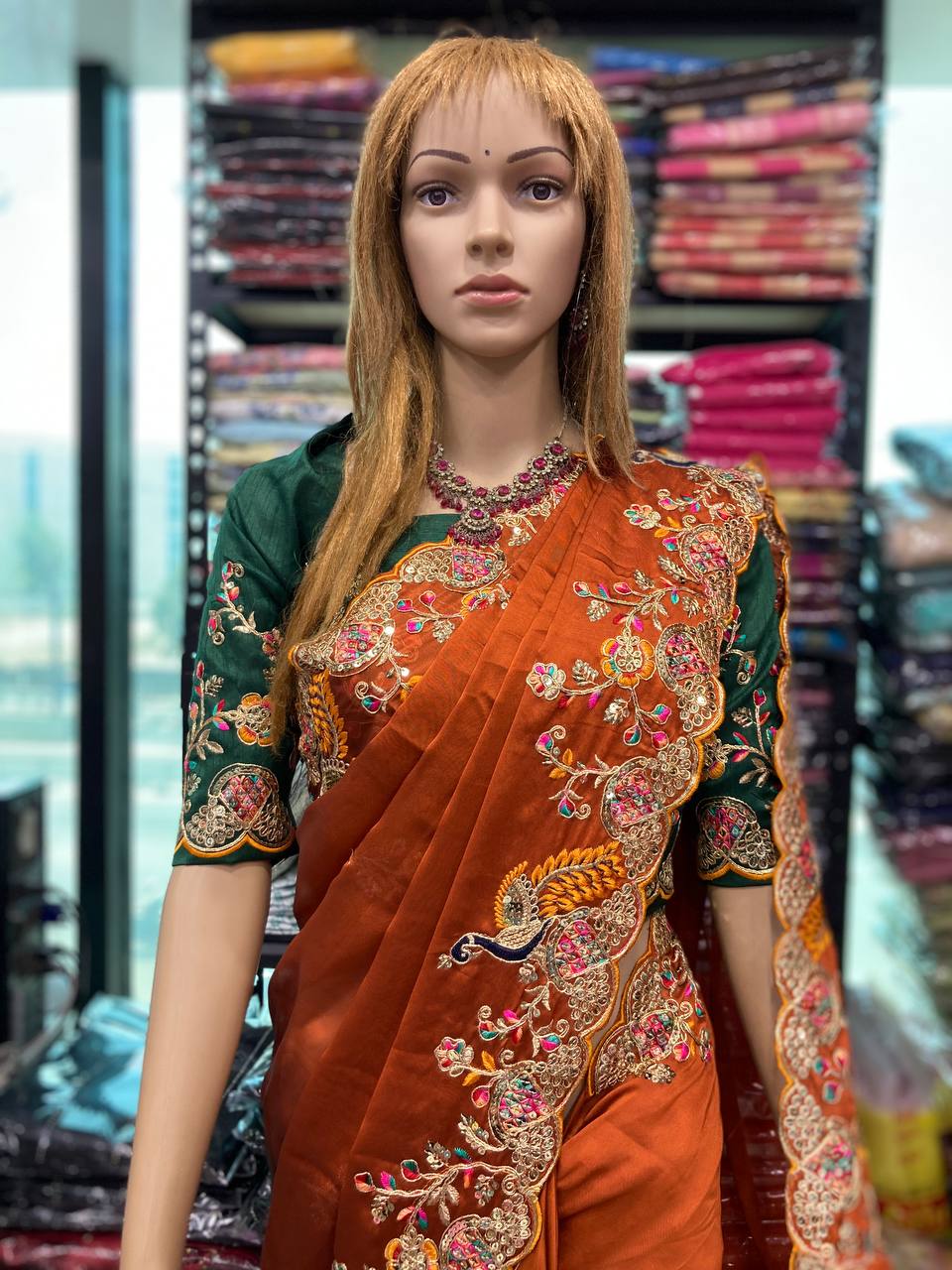 Grace the Wedding Season in Style with this Premium Soft Rangoli Silk Saree – A True Statement of Elegance. YNF