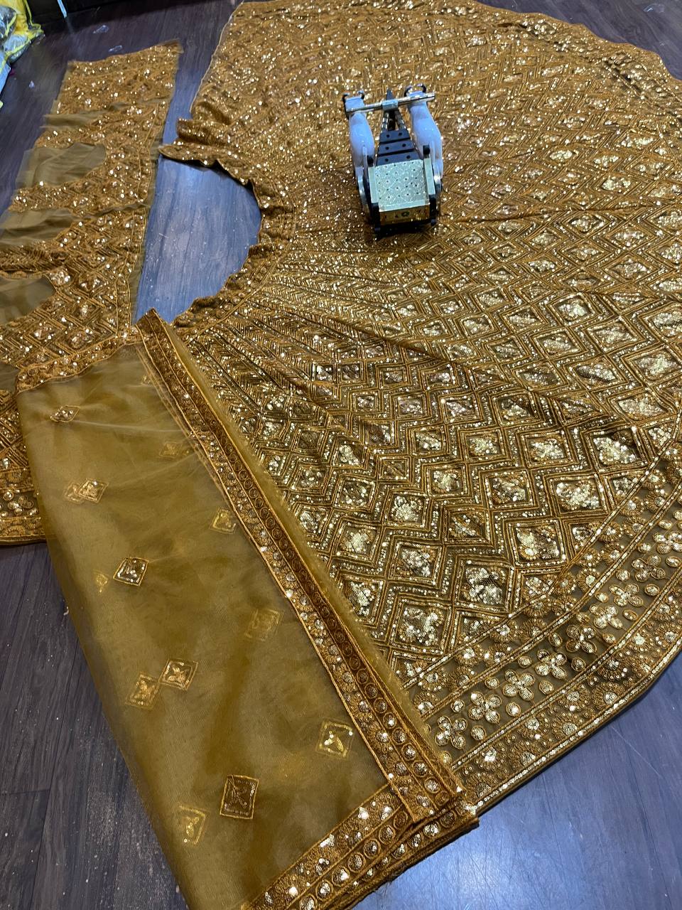 Soft Butterfly Net Lehenga Set with Sequins Embroidery | Semi-Stitched with Matching Dupatta & Blouse YNF