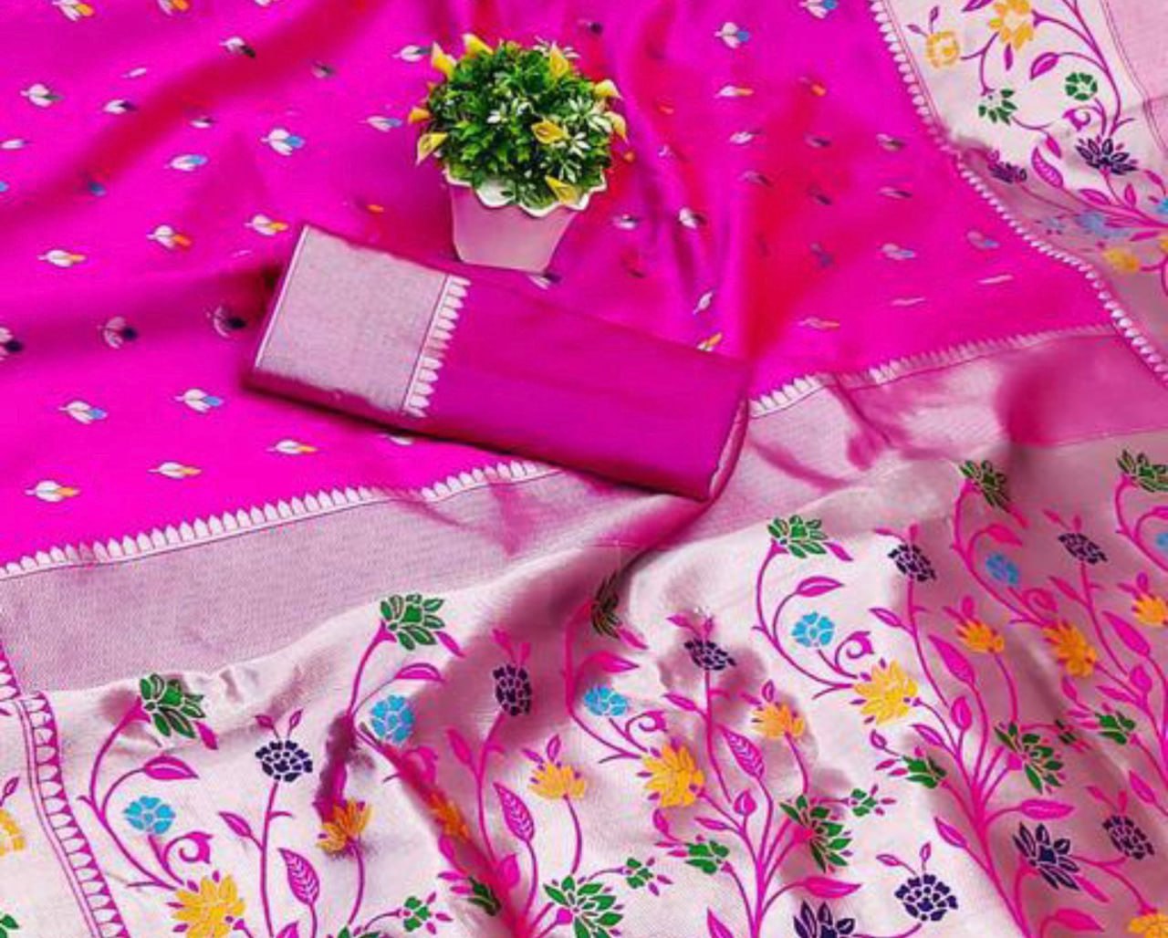 Elegant Banarasi Soft Silk Saree with Luster & Golden Zari Weaving | 5.5 Meters Length | 10 Colors Available YNF