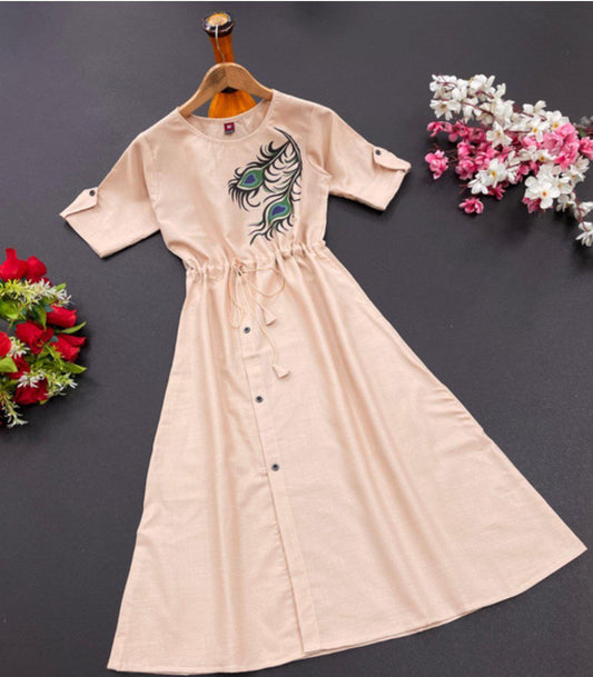 Morpankh Cotton Kurti with Elegant Print | Stylish 3/4 Sleeve Design in 6 Colours YNF