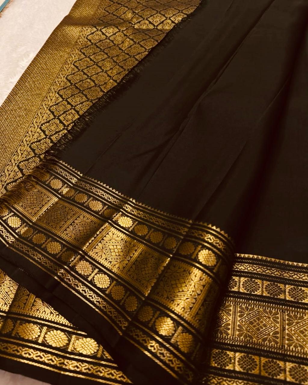 Premium Banarasi Soft Silk Saree with Rich Gold Zari Weaving | Elegant Traditional Wear YNF