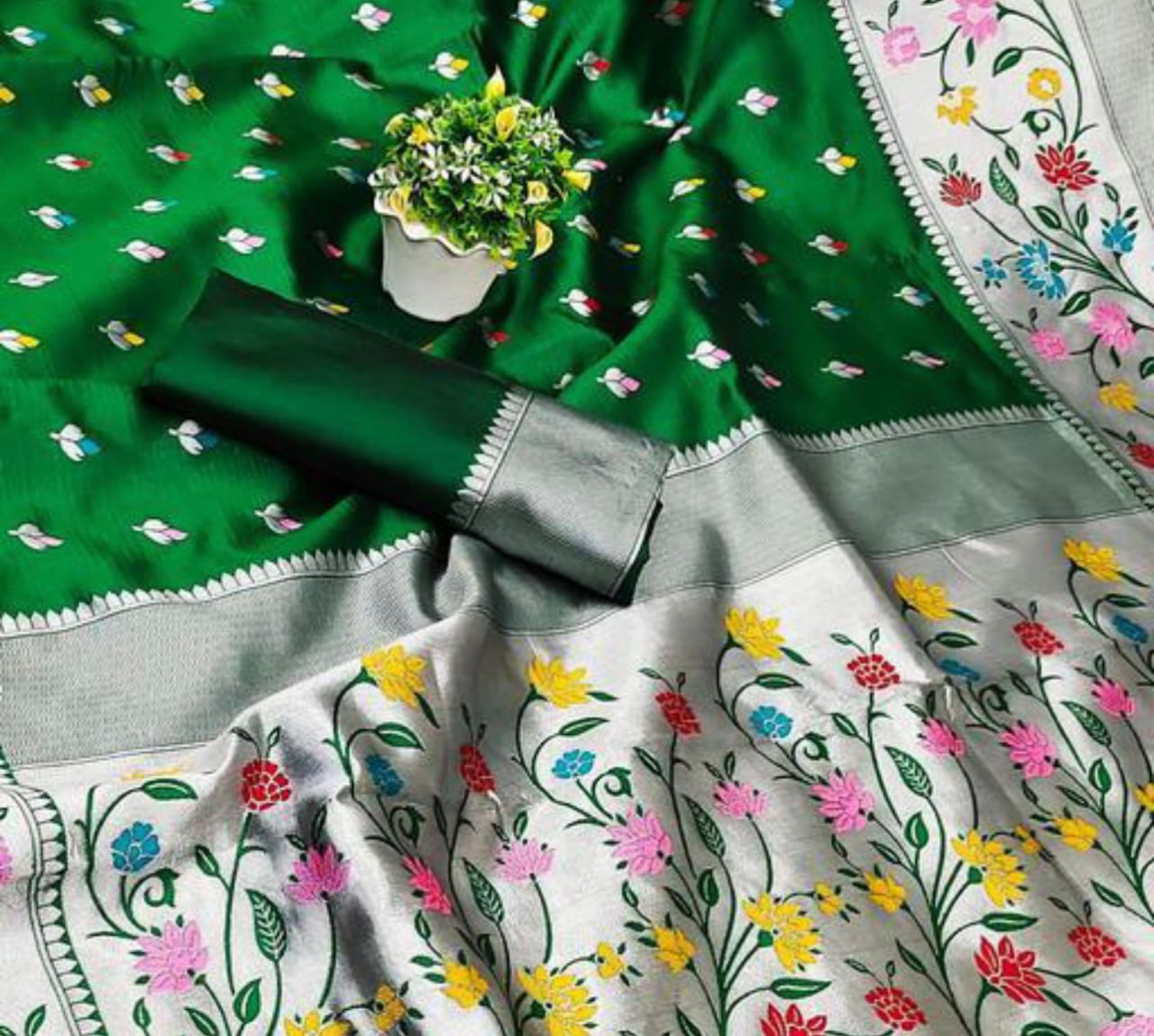 Elegant Banarasi Soft Silk Saree with Luster & Golden Zari Weaving | 5.5 Meters Length | 10 Colors Available YNF