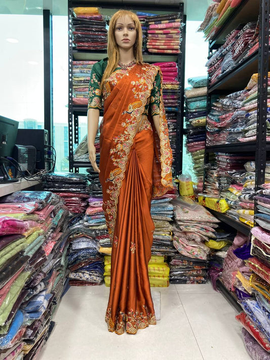 Grace the Wedding Season in Style with this Premium Soft Rangoli Silk Saree – A True Statement of Elegance. YNF
