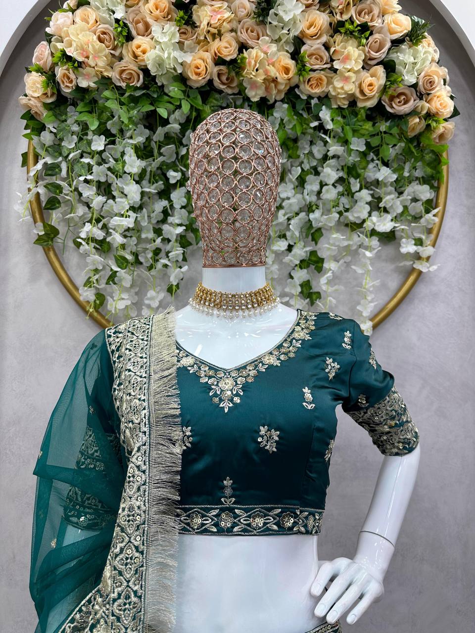 Elegant Japan Jastin Thread & Sequin Work Lehenga Set YNF